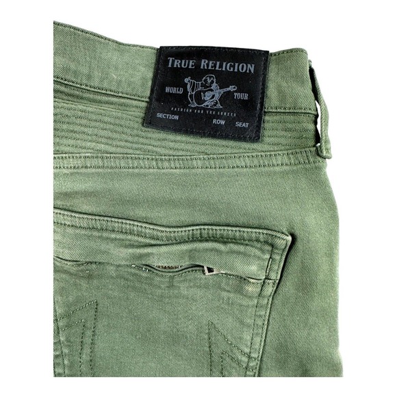 True Religion Jeans True Religion Green Rocco Motto Relaxed Skinny